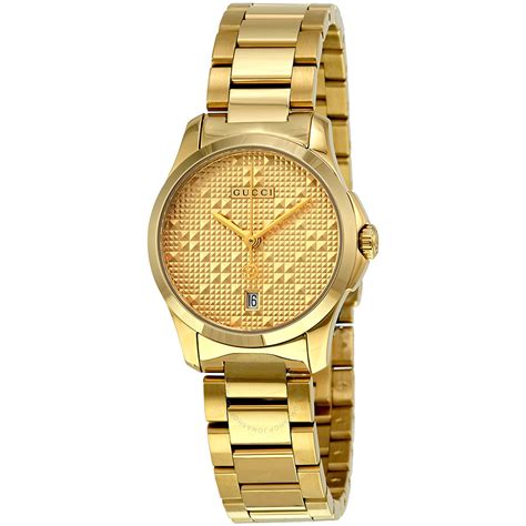 gucci gold pvd watch.